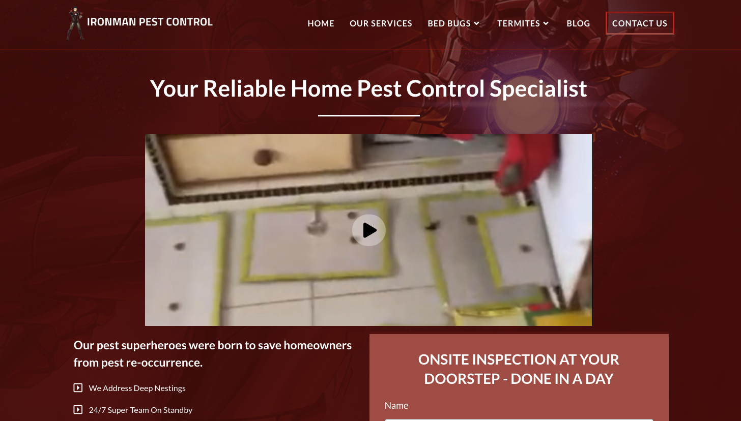 Pest Control Company in Singapore - Ironman Pest Control